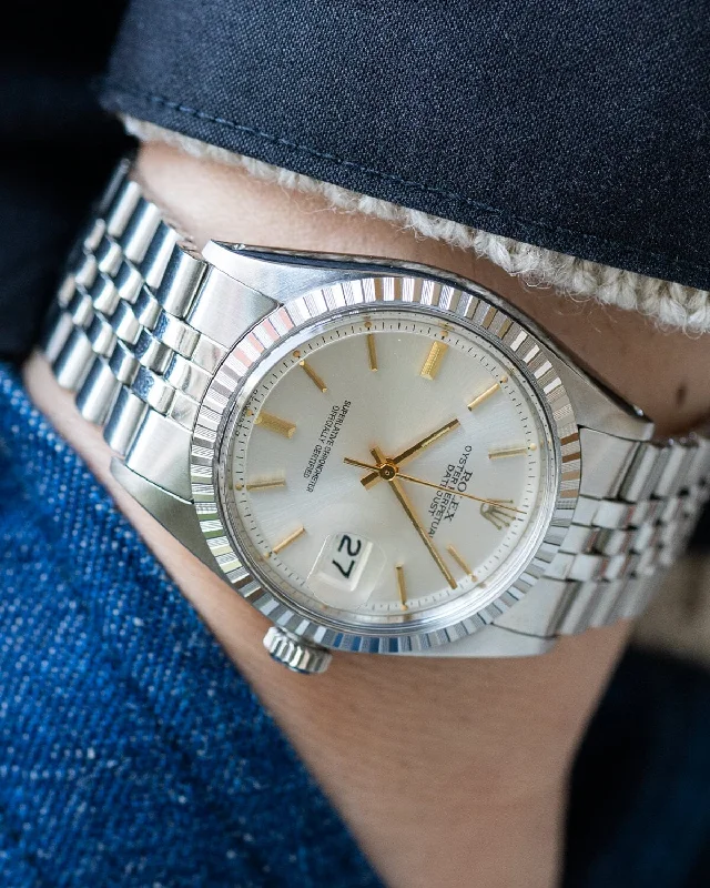 Rolex Datejust 1603 Silver Sigma Dial with Box and Paper