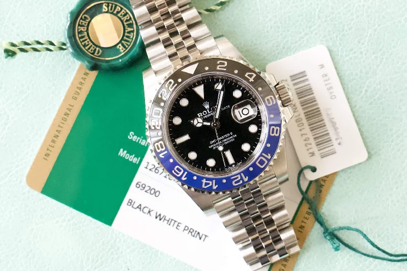 SOLDOUT: Rolex GMT Master II Batman 126710BLNR Steel Mens Watch 2020 Papers