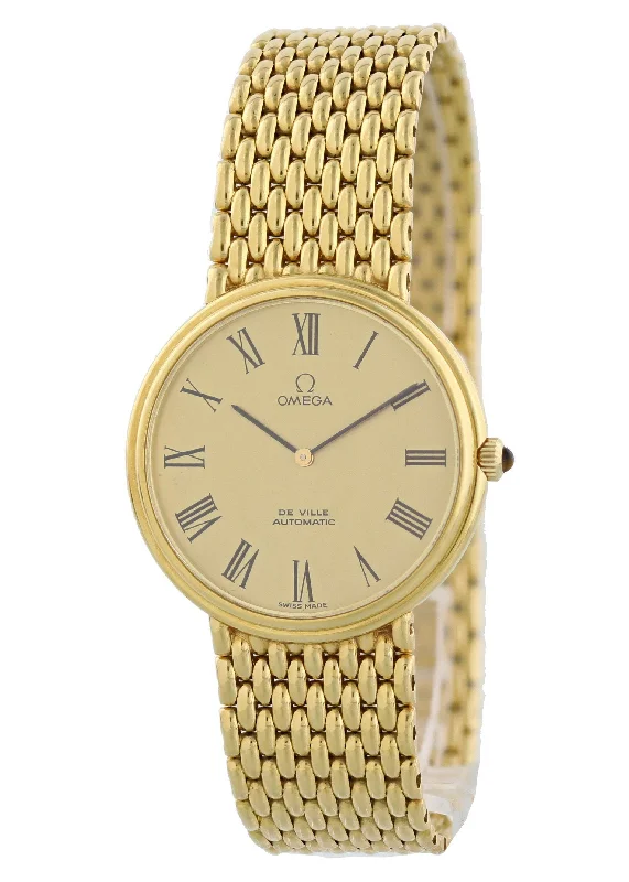 Omega De Ville 18k Yellow Gold Mens Watch