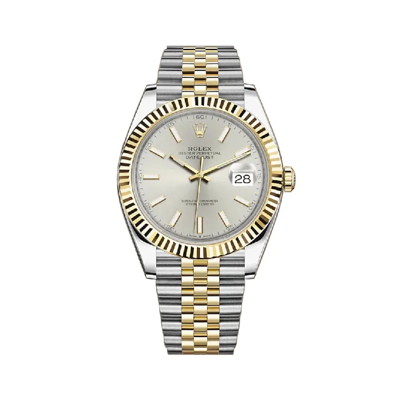 41mm Steel & Yellow Gold Silver Dial Jubilee Bracelet