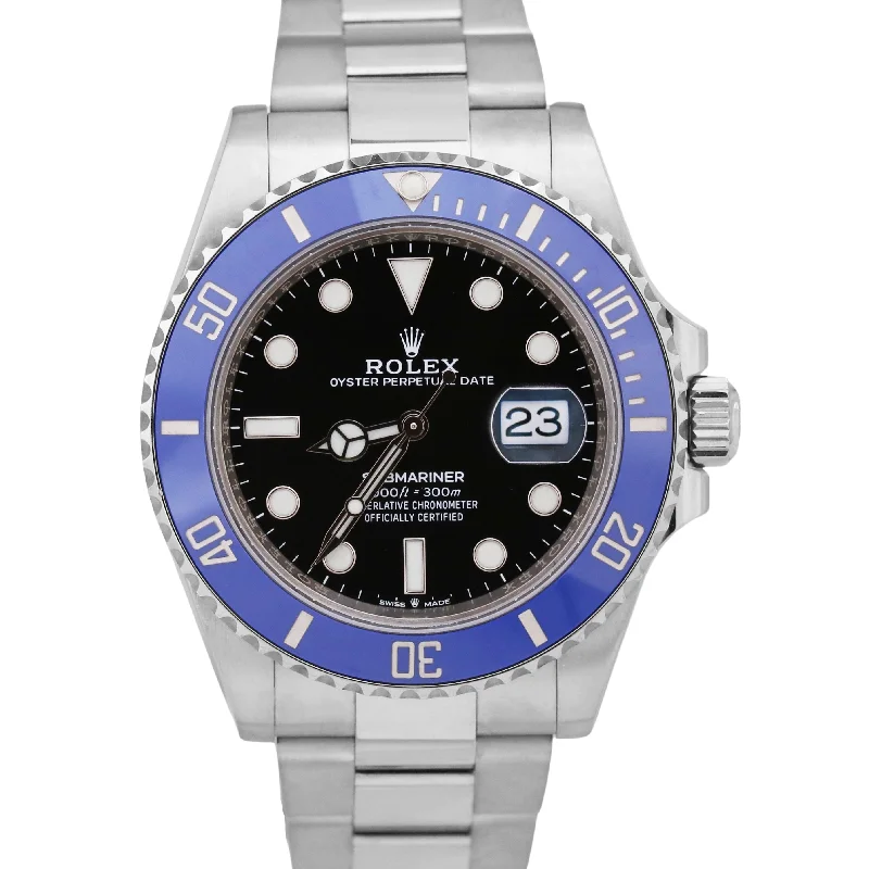 MINT 2023 Rolex Submariner Date 41 BLUEBERRY 18K White Gold BLUE 126619 LB BOX