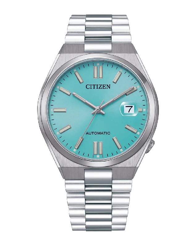 Citizen Tsuyosa Automatic Silver Stainless Steel Blue Dial Watch NJ0151-88M