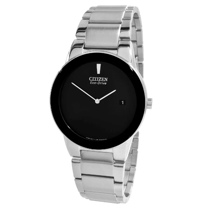 Citizen Men's Stainless Steel Watch - Axiom Eco-Drive Black Dial | AU1060-51E