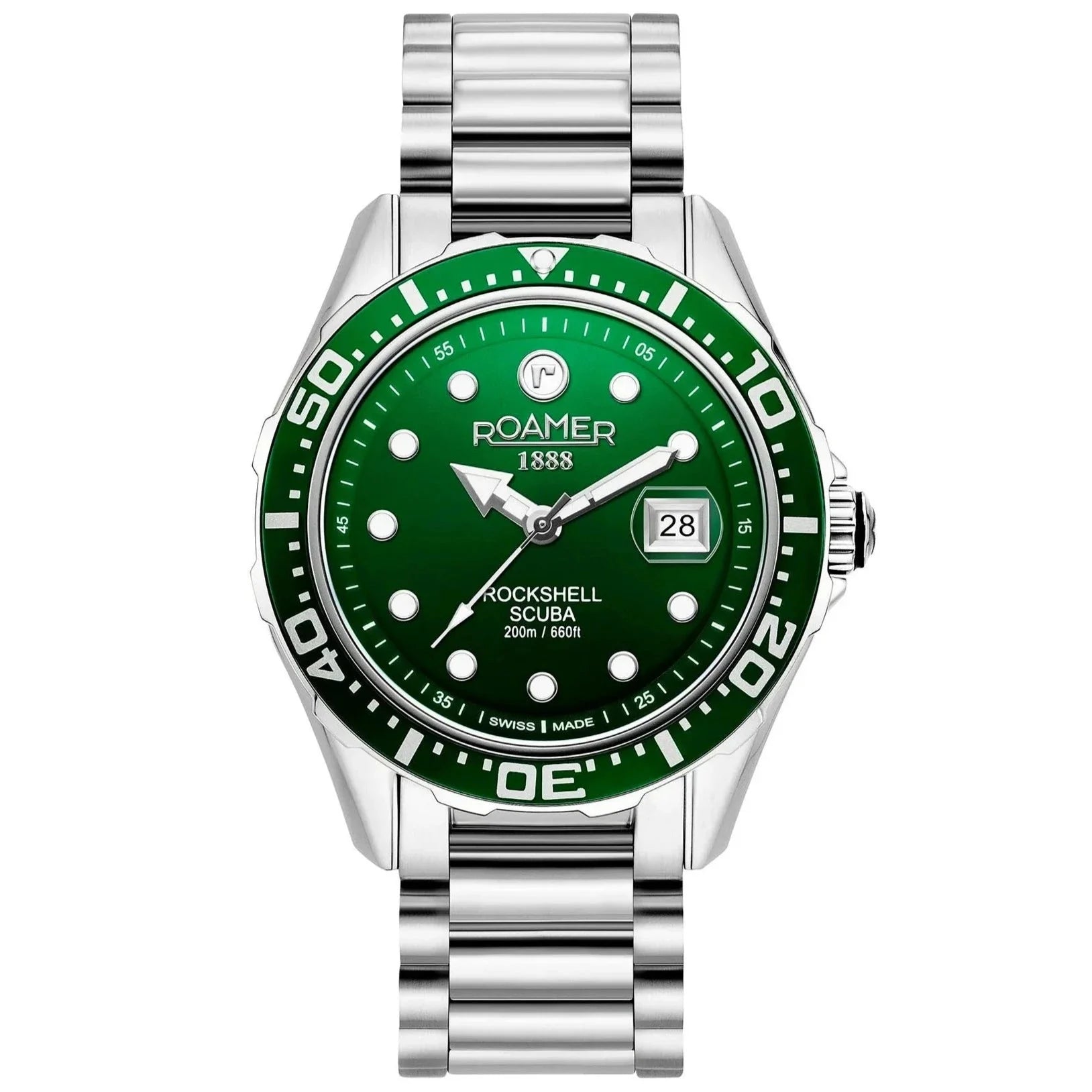 Roamer Rockshell Mark III Scuba Men's Green Watch 220858 41 75 50