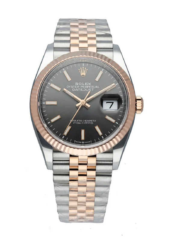 Rolex Datejust 126231 Steel & 18K Rose gold Men's Watch Box & Papers