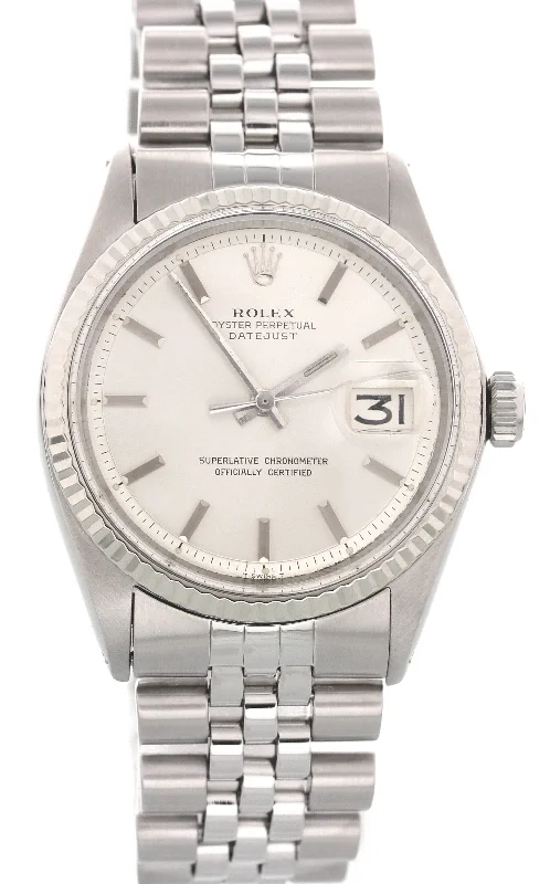 Rolex Oyster Perpetual Datejust 1601 18k WG Bezel