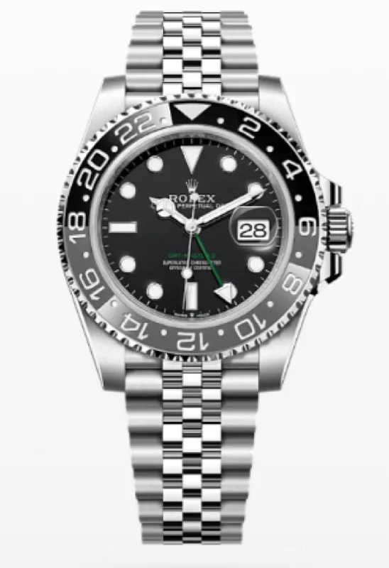 Rolex GMT-Master II Black Grey Bezel Jubilee Bracelet 126710GRNR